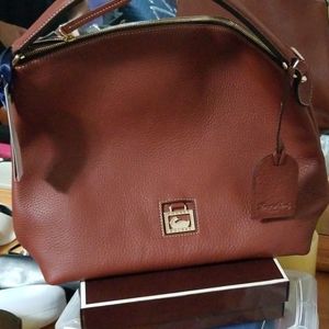 Burgundy leather Dooney Bourke